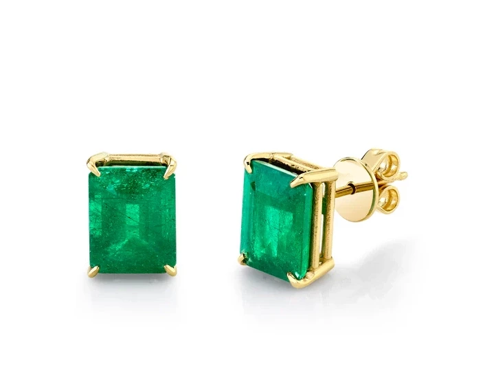 Maximilian NATURAL EMERALD EARSTUDS 1.88-1.79 CT ME023044