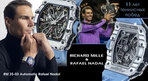 Richard Mille выпускает новые часы с Рафаэлем Надалем